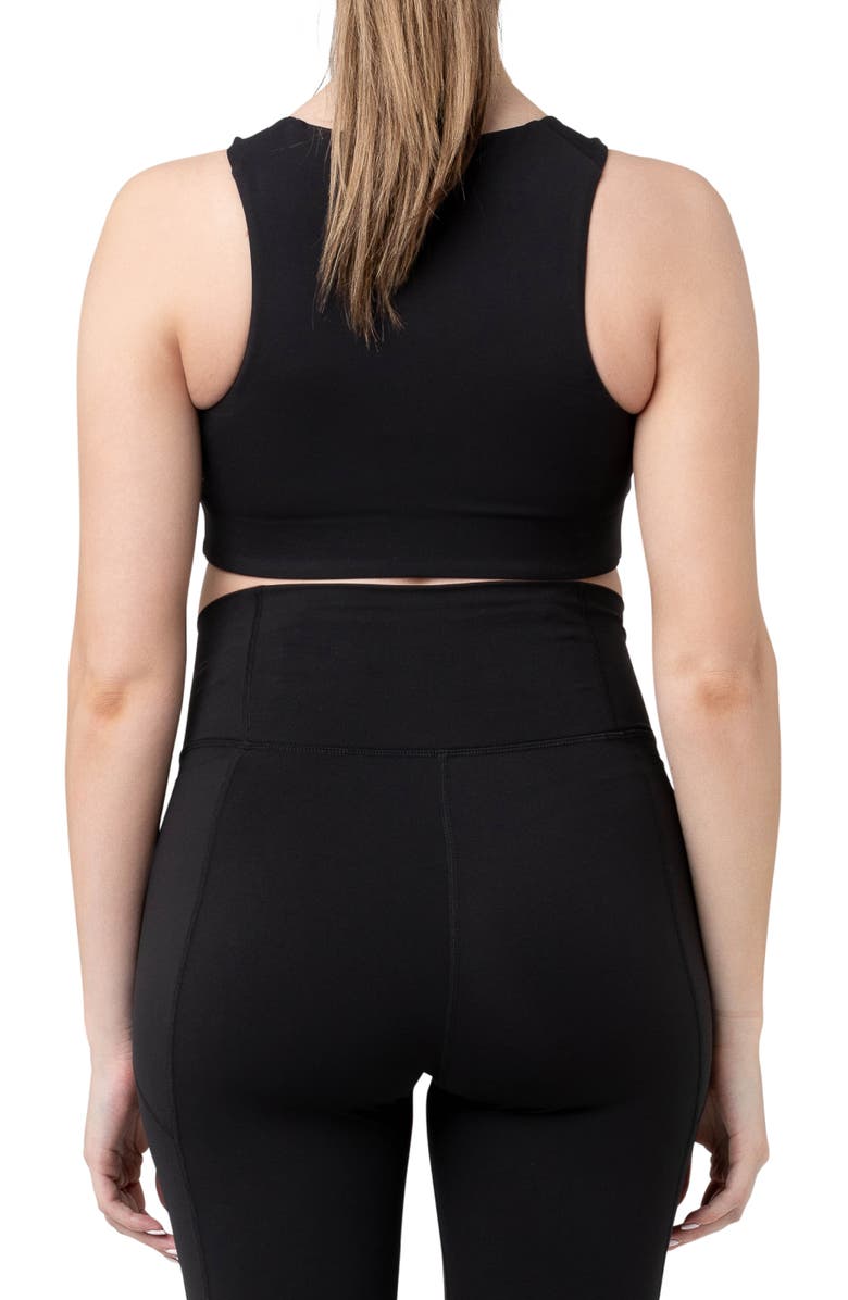 Ripe Maternity Tempo Crop Top, Alternate, color, Black