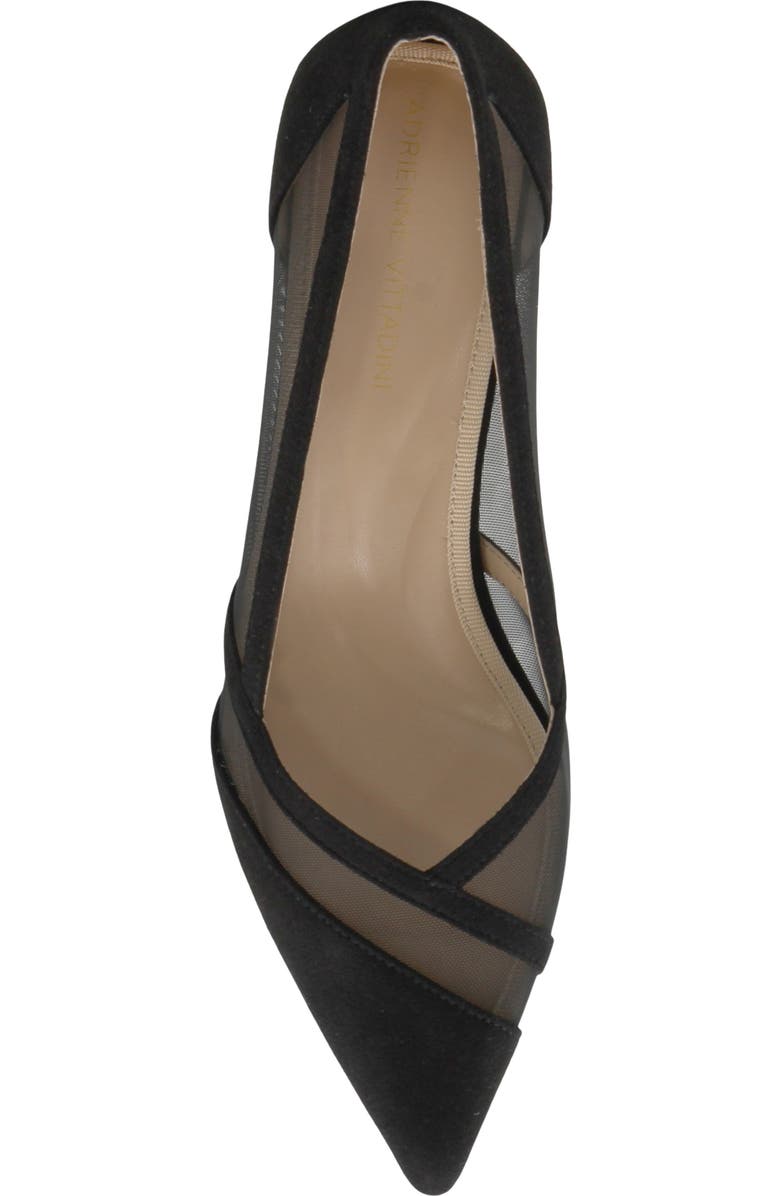 Adrienne Vittadini Slew Pump, Alternate, color, Black Mesh