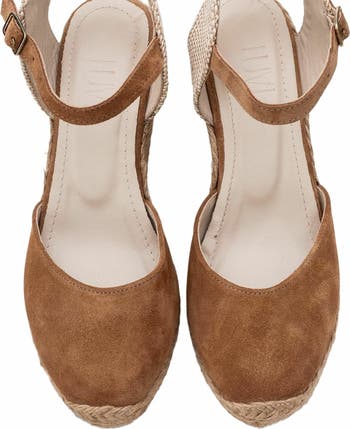 Sinta Suede Leather Platform Espadrille