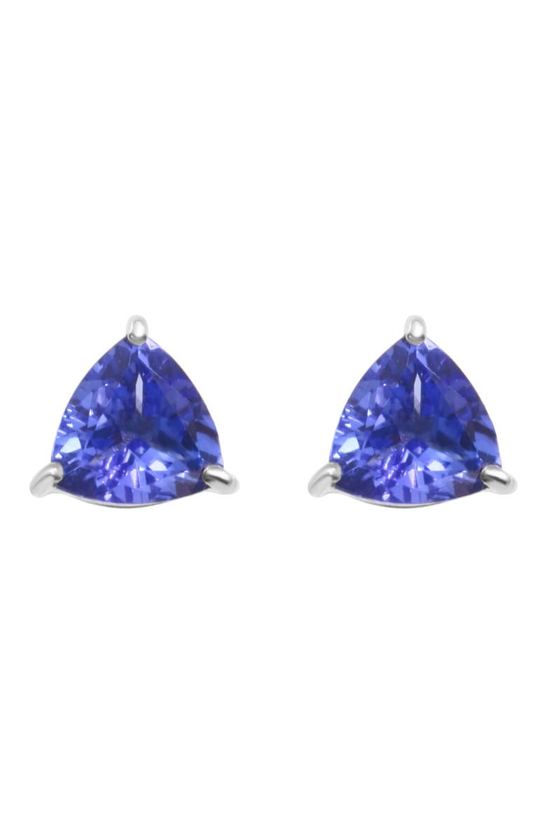 Trillion Tanzanite Stud Earrings, Alternate, color, PURPLE