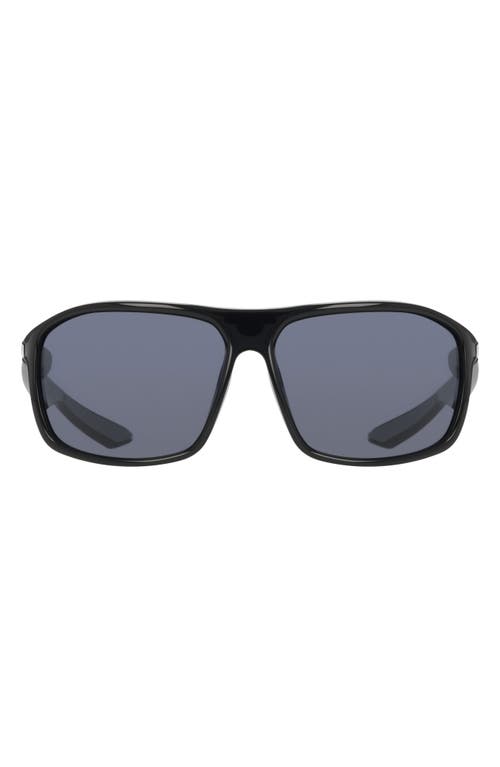 Nike Premier Stride 63mm Rectangular Sunglasses In Black