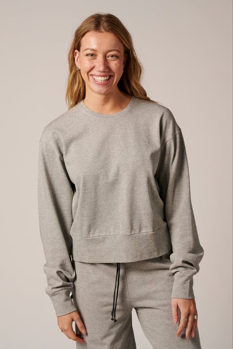 Womens Cotton Lounge Crew