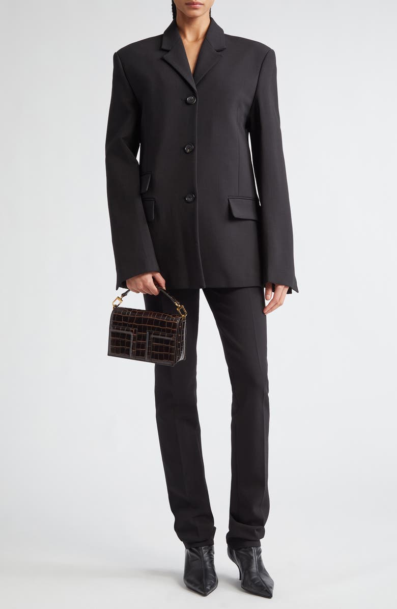 TOTEME Straight Cut Blazer, Alternate, color, 