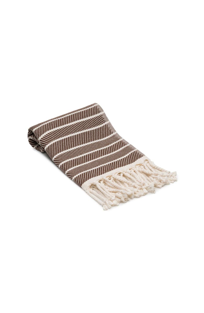 Olive & Linen Cloud Soft Turkish Hand / Kitchen Towel Bundle, Alternate, color, Taupe Brown