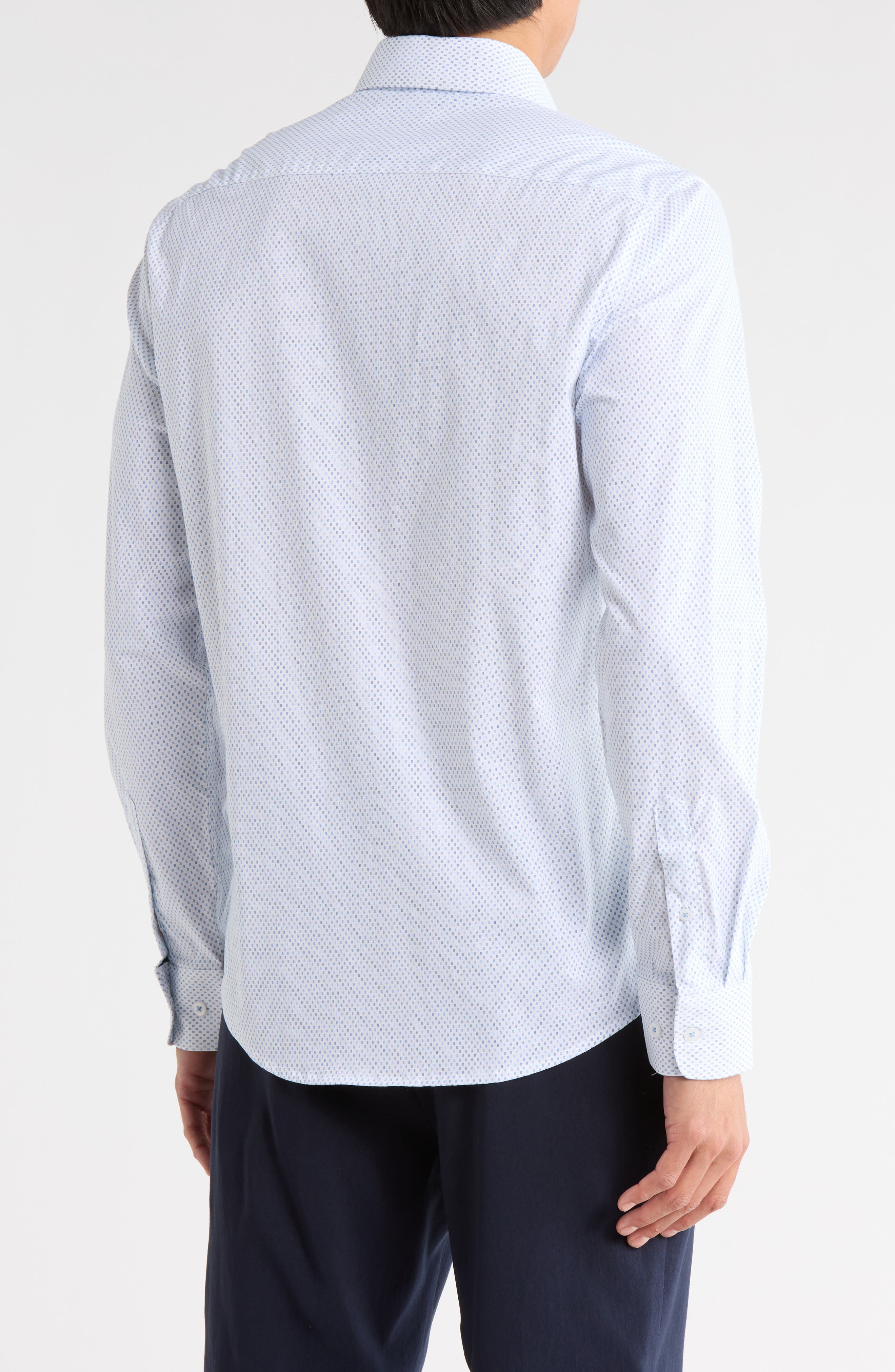 Geometric Print Button-Up Shirt - image 2
