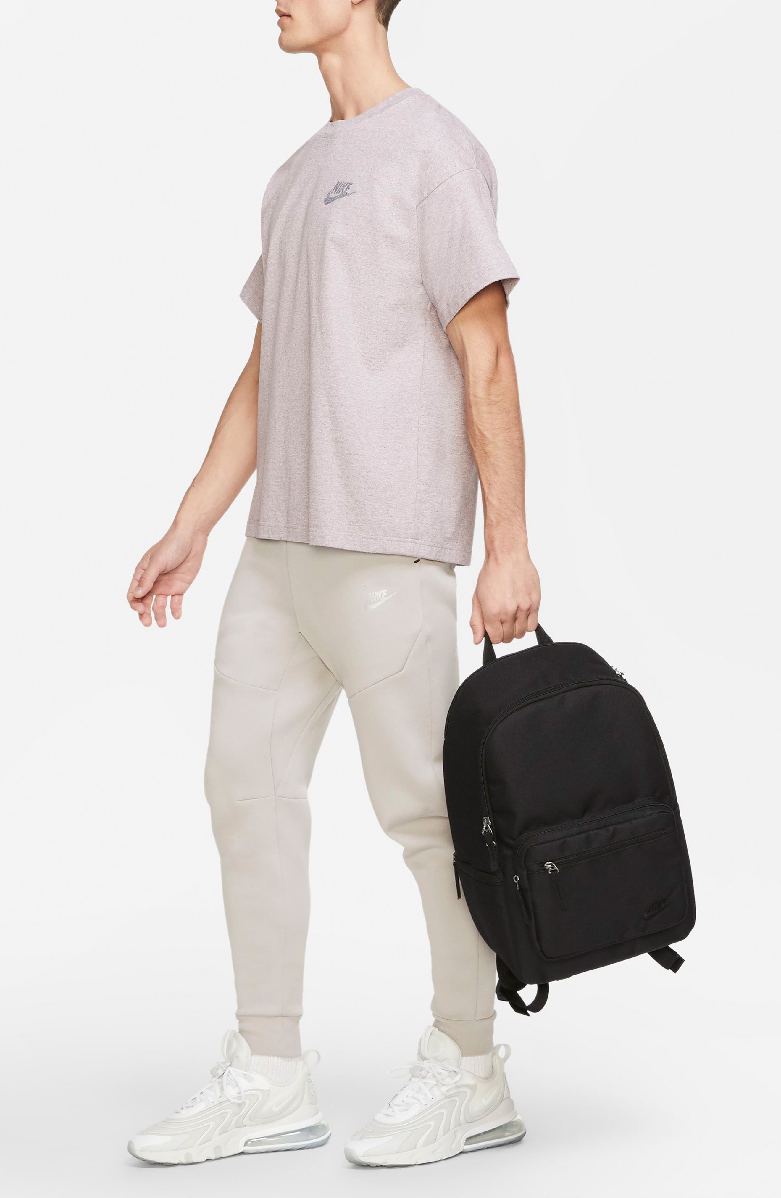 Nike Heritage Eugene Backpack, Alternate, color, Black/ Black/ Black