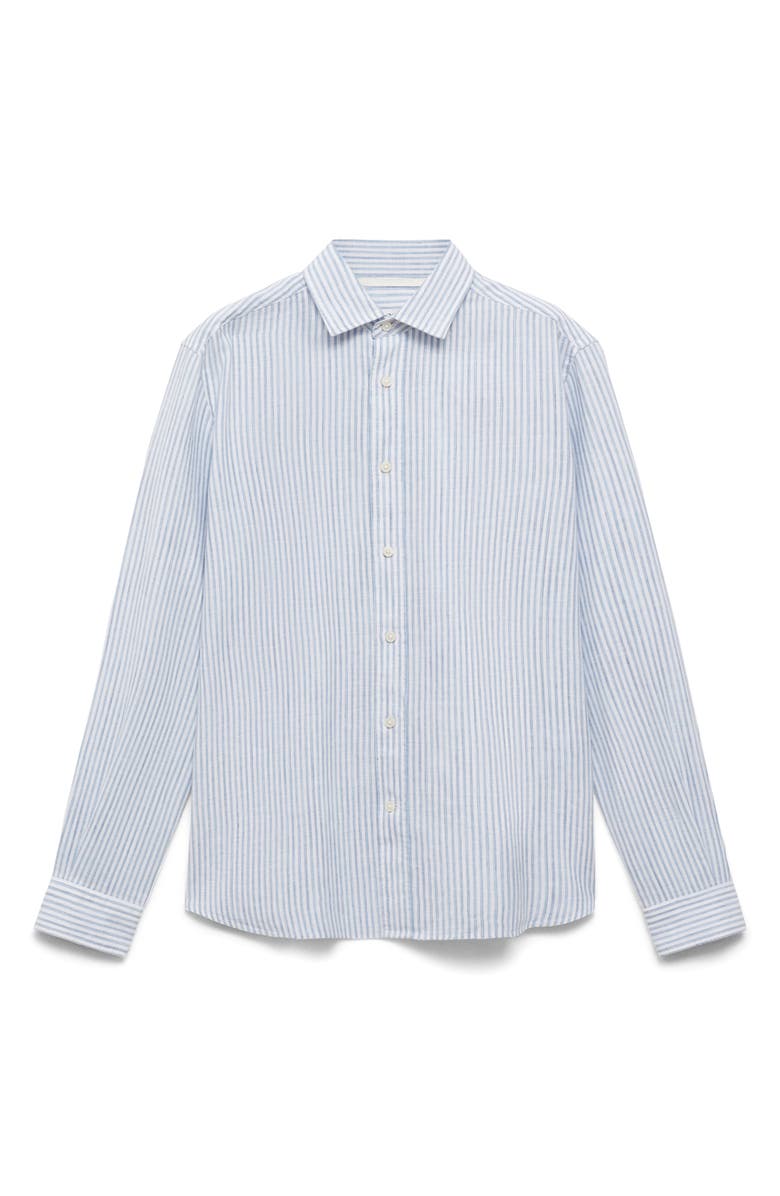 MANGO Stripe Regular Fit Button-Up Shirt, Alternate, color,