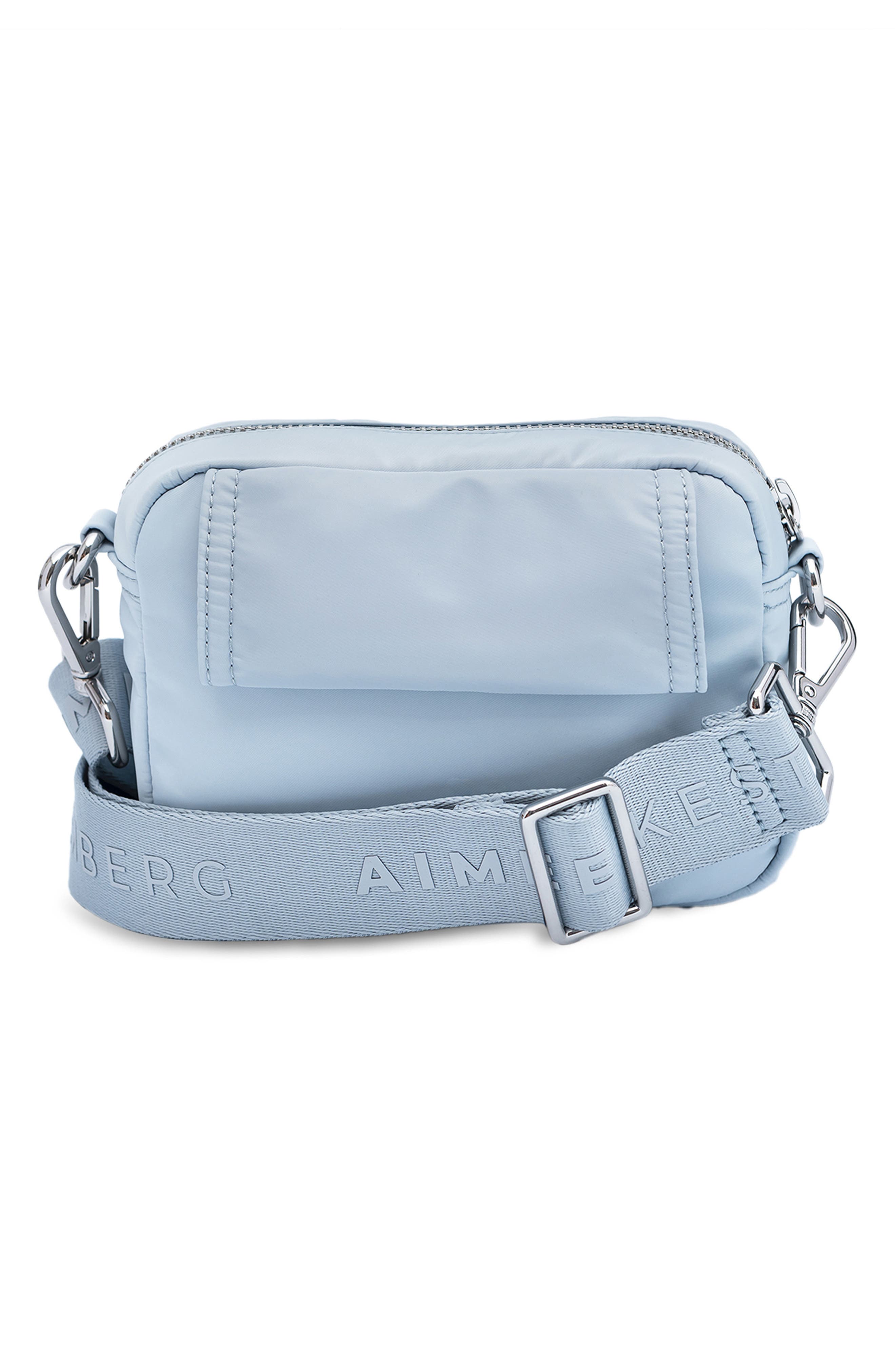 Nylon Camera Crossbody Bag, Alternate, color, BREEZE BLUE