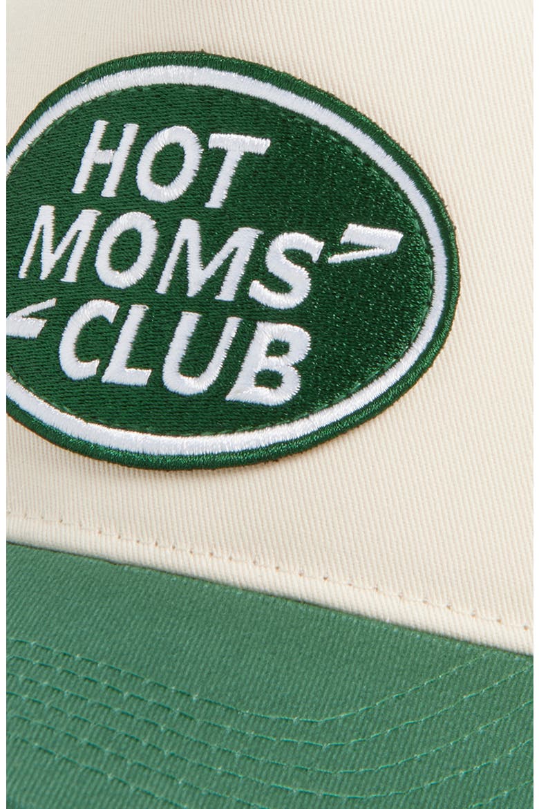Hot Moms Club Trucker Hat, Alternate, color, GREEN