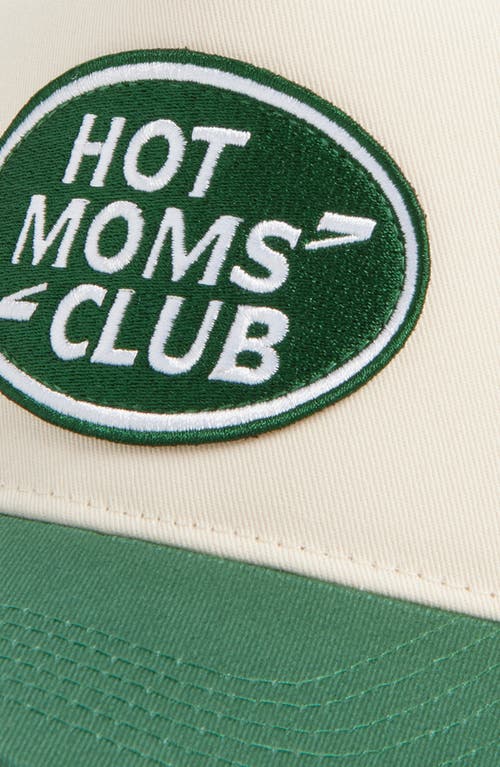 Kenzkustomz Hot Moms Club Trucker Hat In Brown