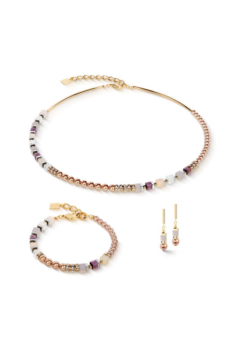 Precious Fusion Offset Earring, Alternate, color, Champagne-Blush