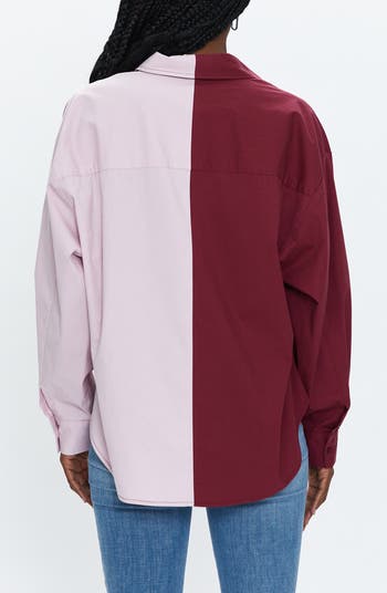 Sloane High-Low Stretch Cotton Shirt