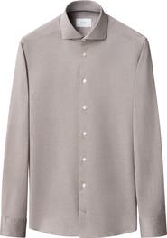 Eton Contemporary Fit Filo di Scozia Jersey Dress Shirt