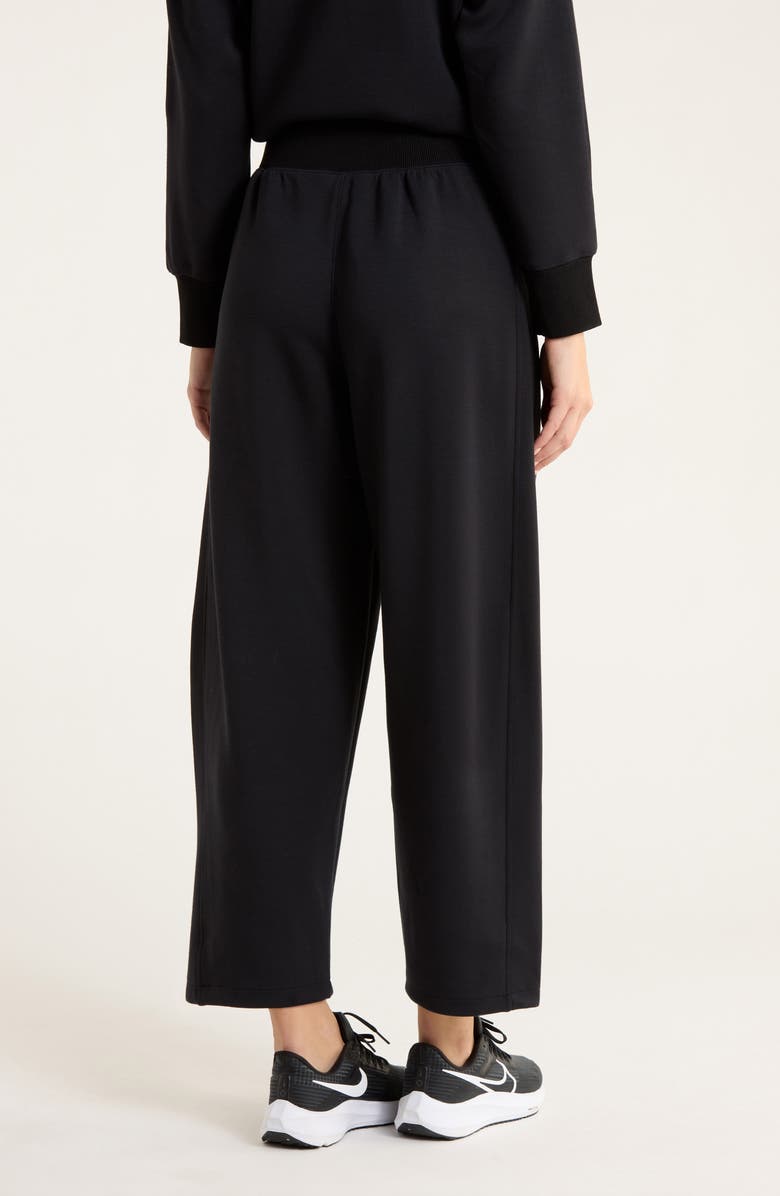 SPANX<sup>®</sup> Brushed AirEssentials<sup>®</sup> Luxe Ankle Pants, Alternate, color, Very Black