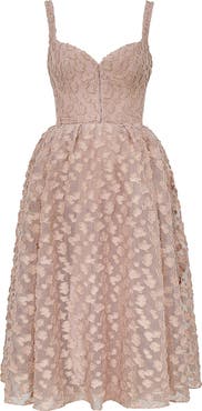 HOUSE OF CB Lovely Floral Jacquard Midi Dress