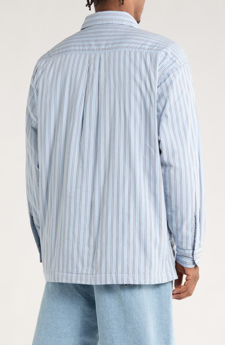 Carhartt Work In Progress Grimsby Stripe Shirt Jacket, Alternate, color, Grimsby Stripe, Blue Fog