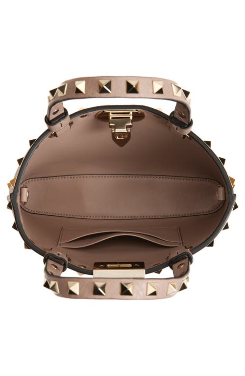 Valentino Garavani Mini Rockstud Leather Top Handle Bag