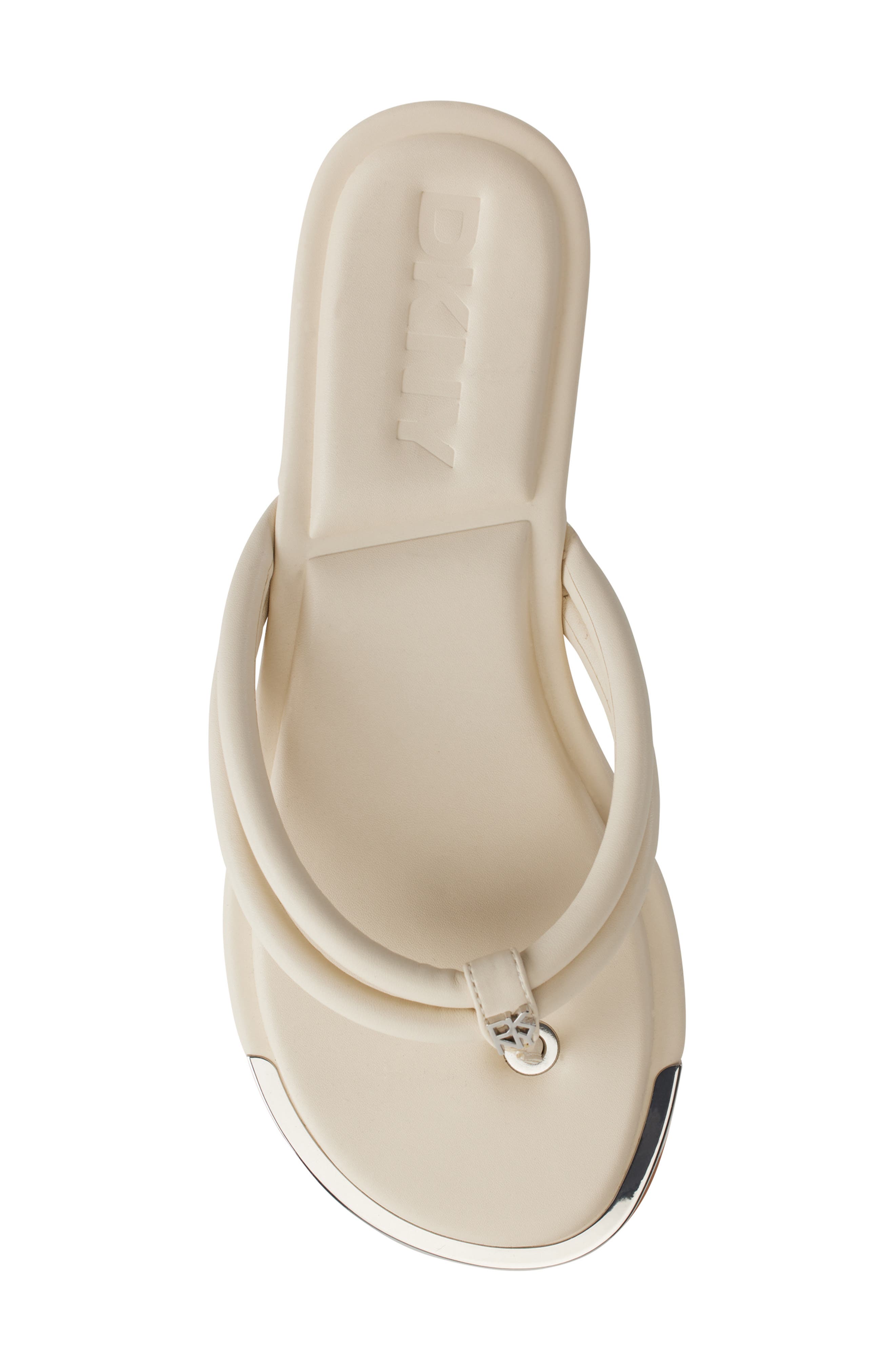 DKNY Clemmie Flip Flop, Alternate, color, Ivory Clemmie Flip Flk24