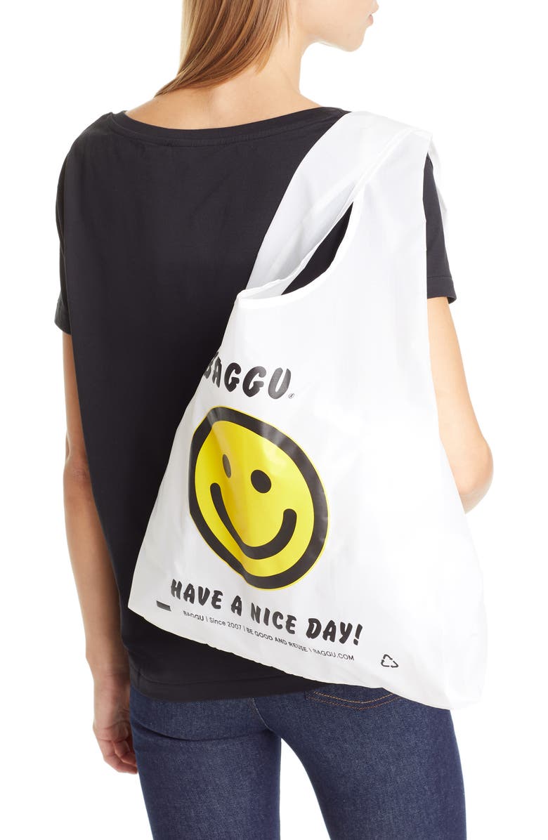 Baggu <sup>®</sup> Standard Baggu Printed Ripstop Nylon Tote, Alternate, color,