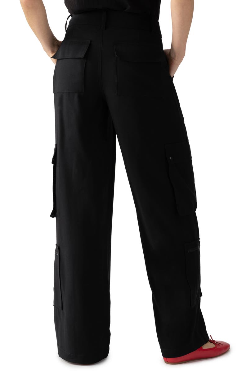 Sanctuary Ott Cargo Pants, Alternate, color, Black