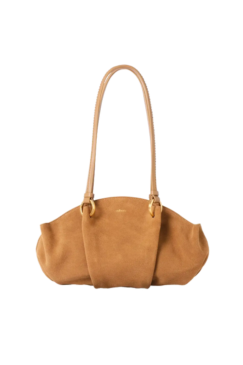 0707 Suede  Leather Shoulder Baguette Bag