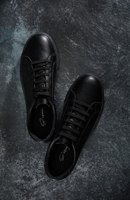 Gernie 36s Low Top Sneaker In Black Napa