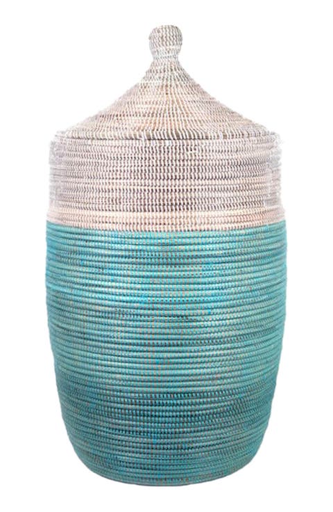 Dou Lid Storage Basket Two-Tone