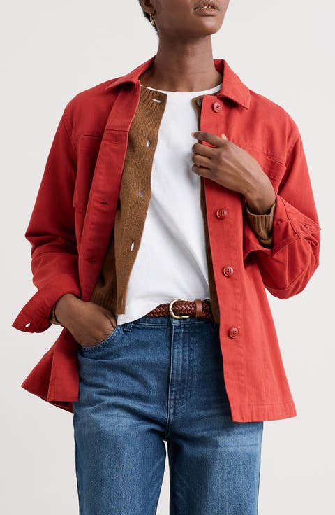 Long Field Organic Cotton Chore Jacket