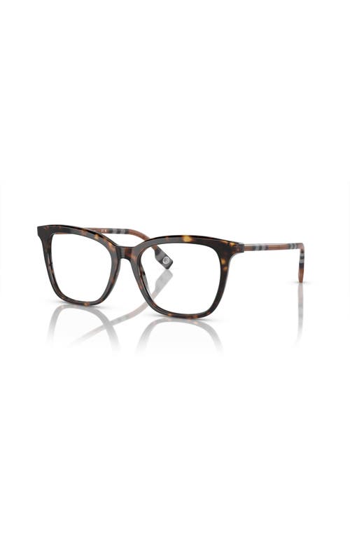 Burberry 50mm Square Optical Glasses In Brown