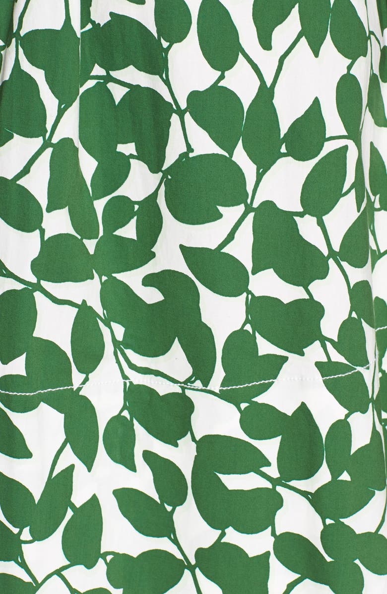 Kate Spade New York 'garden leaves' print flare skirt, Alternate, color,