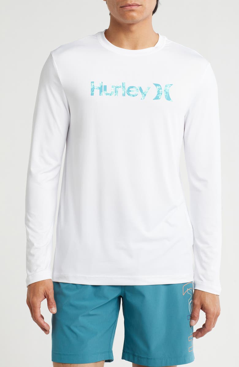Hurley Long Sleeve UPF 50+ T-Shirt, Main, color, White Traditional