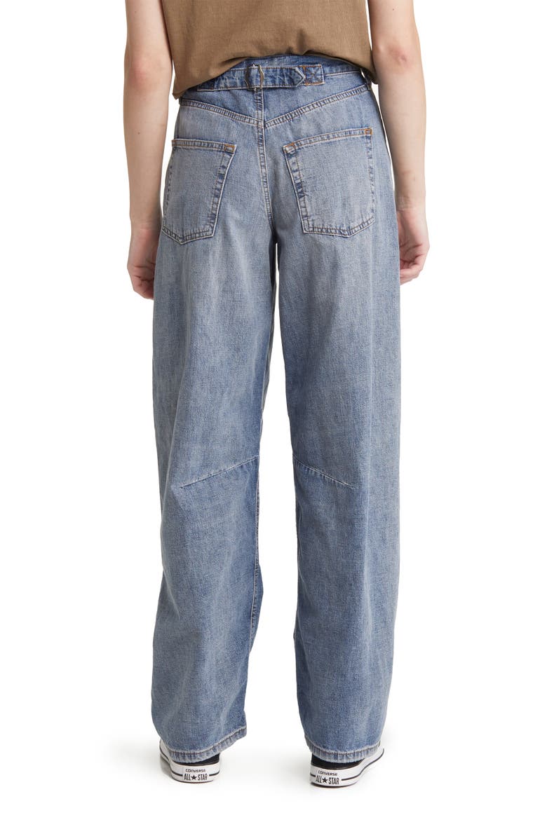Logan Ripped High Waist Baggy Jeans, Alternate, color, MID WASH TINT