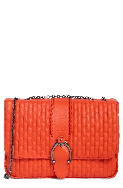 Amazone Large Quilted Leather Crossbody Bag