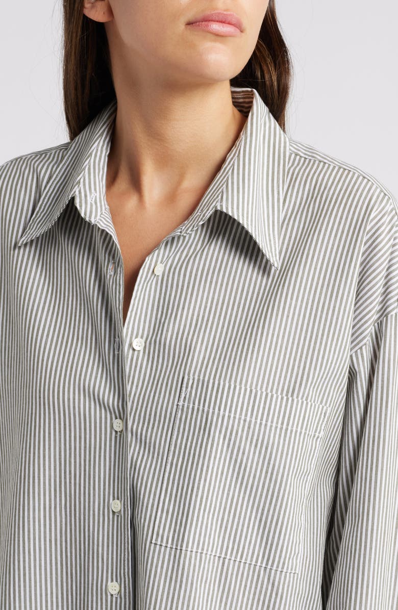 XÍRENA Sydney Stripe Cotton Button-Up Shirt, Alternate, color, 