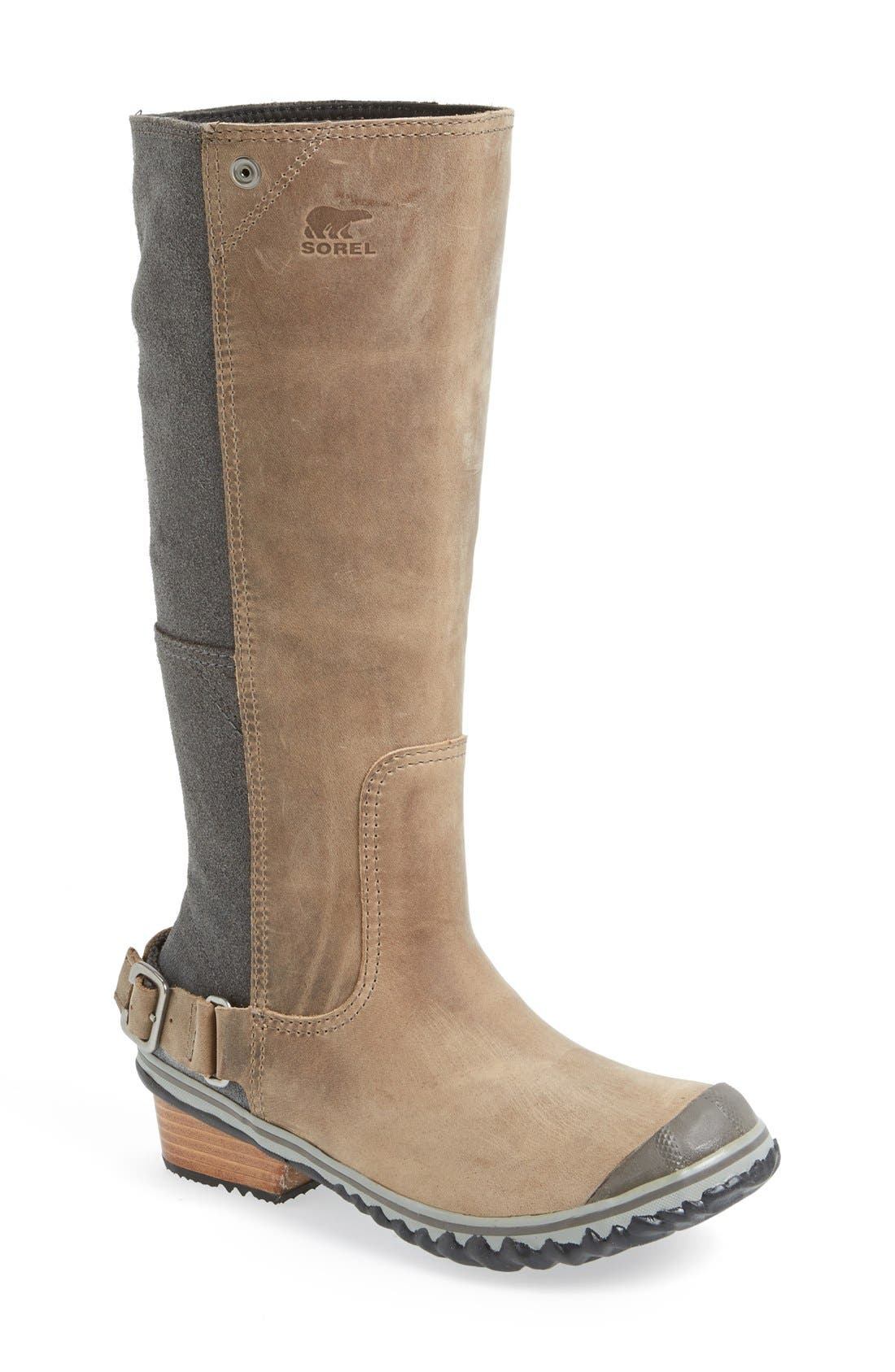 SOREL 'Slim' Waterproof Tall Boot, Main, color, 
