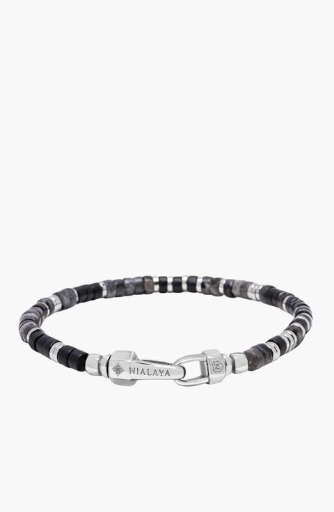 Midnight Onyx Heishi Bracelet