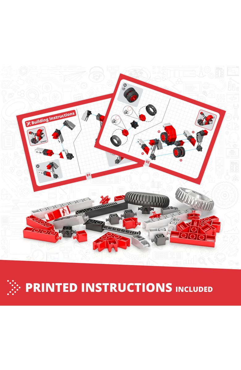 Engino Creative Builder 10 in 1 Multimodel Series Toy Vehicles Brick Set, Alternate, color, Multicolored