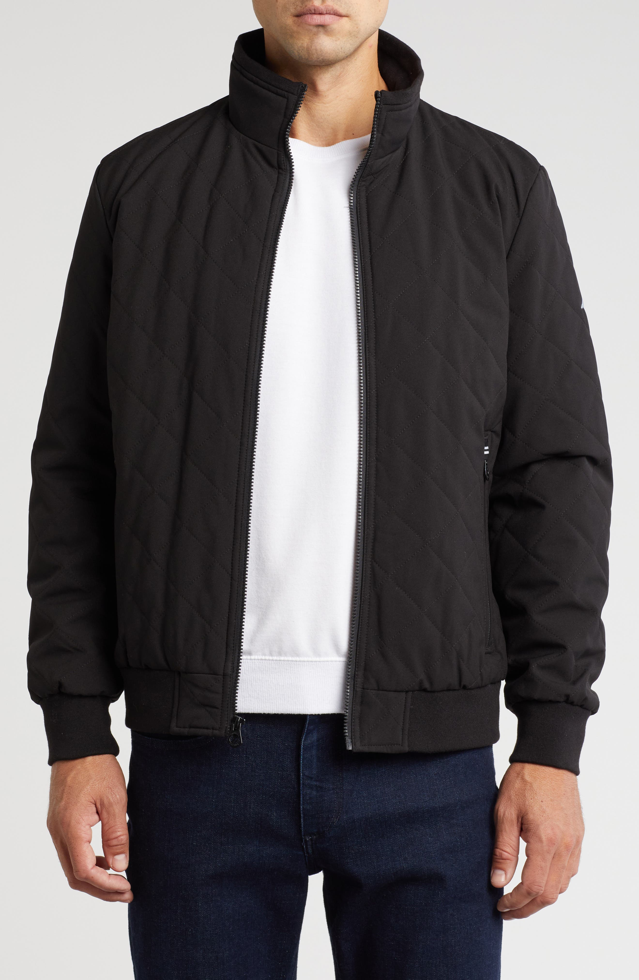 Nautica Diamond Quilted Bomber Jacket