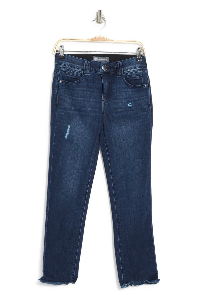 High Rise Slim Straight Jeans, Alternate, color, INV-INDIGO VINTAGE