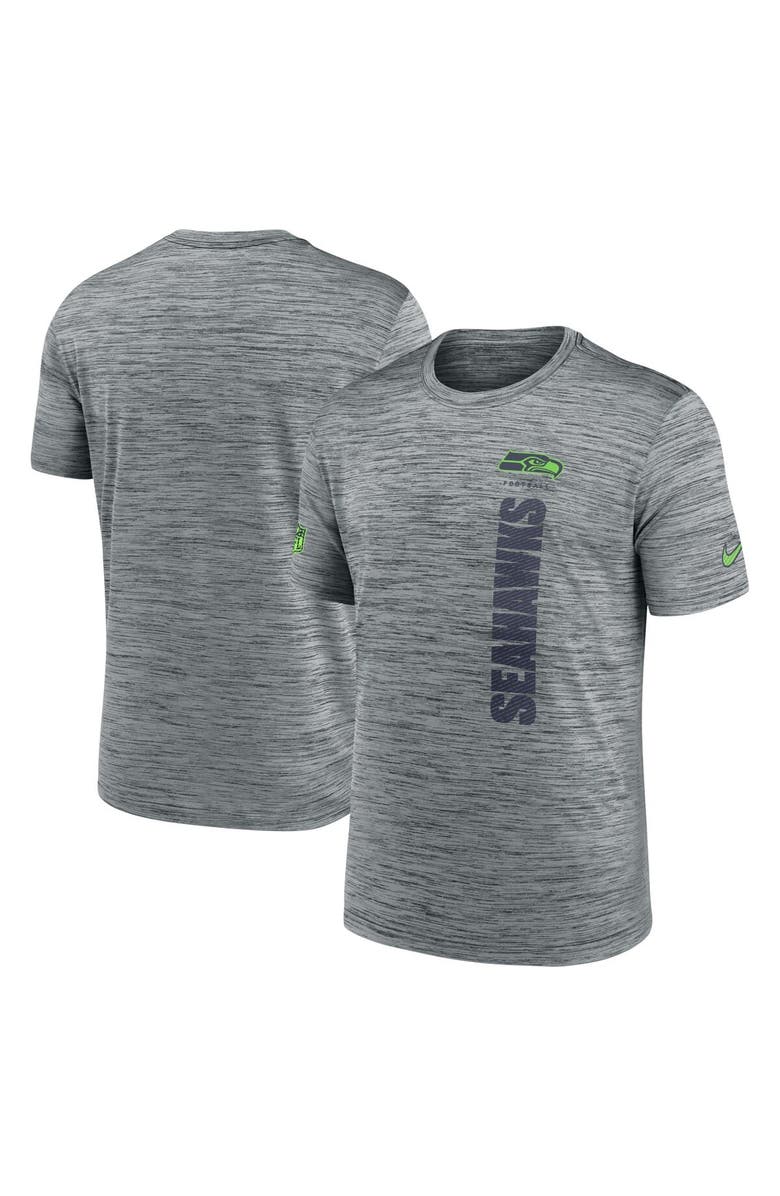 Nike Men's Nike Gray Seattle Seahawks 2024 Sideline Velocity Performance T-Shirt, Main, color, Gray