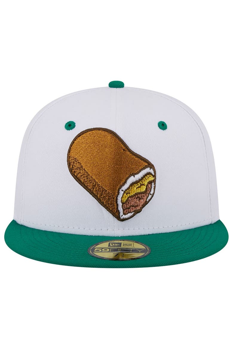 Men's New Era White Omaha Storm Chasers Theme Nights Omaha Runzas  59FIFTY Fitted Hat, Alternate, color, White
