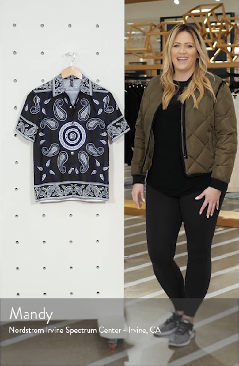 Paisley Unisex Coach Shirt, sales video thumbnail