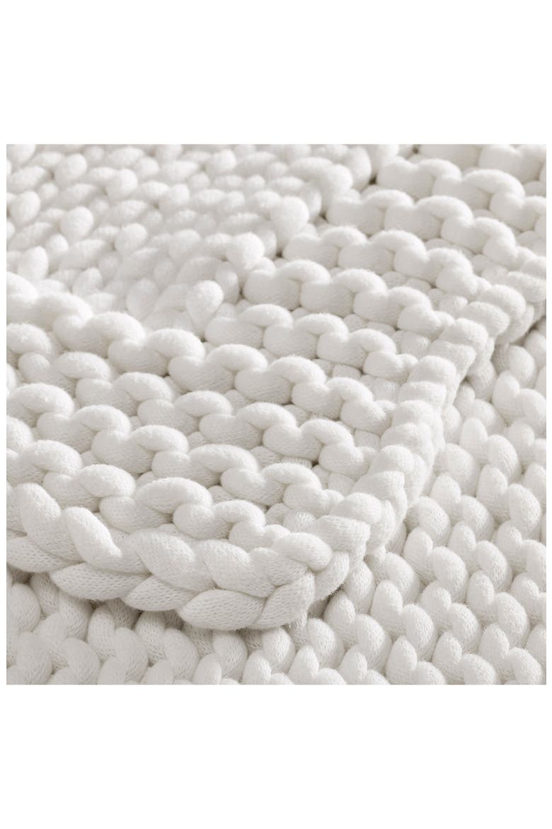 Superloop Throw Blanket, Alternate, color, WHITE