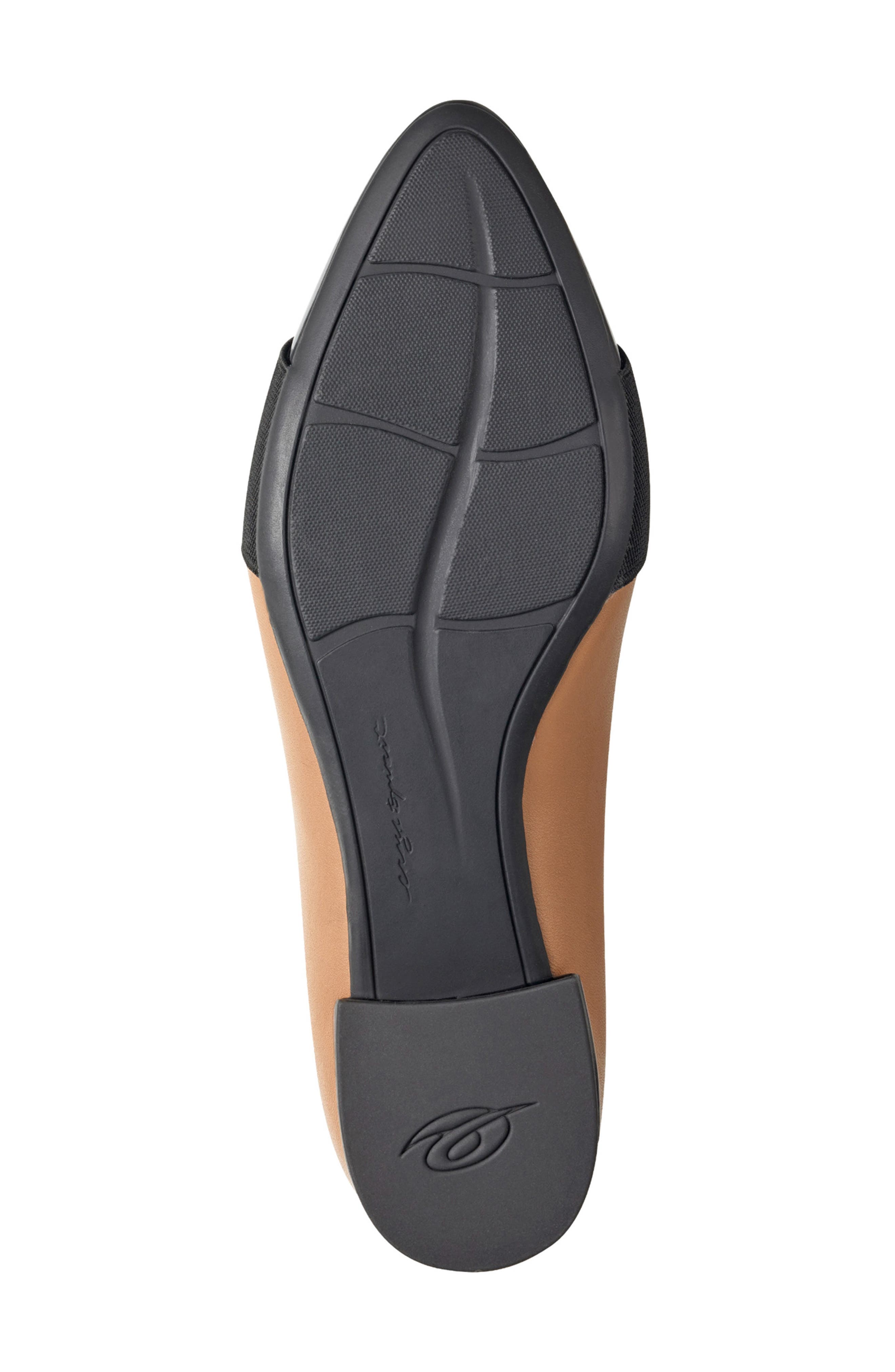 Easy Spirit Casta Pointed Toe Pump, Alternate, color, Dark Natural/ Black Patent