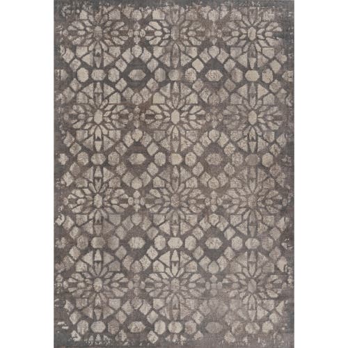Jonathan Y Roma Ornate Geometric Tile Area Rug In Gray