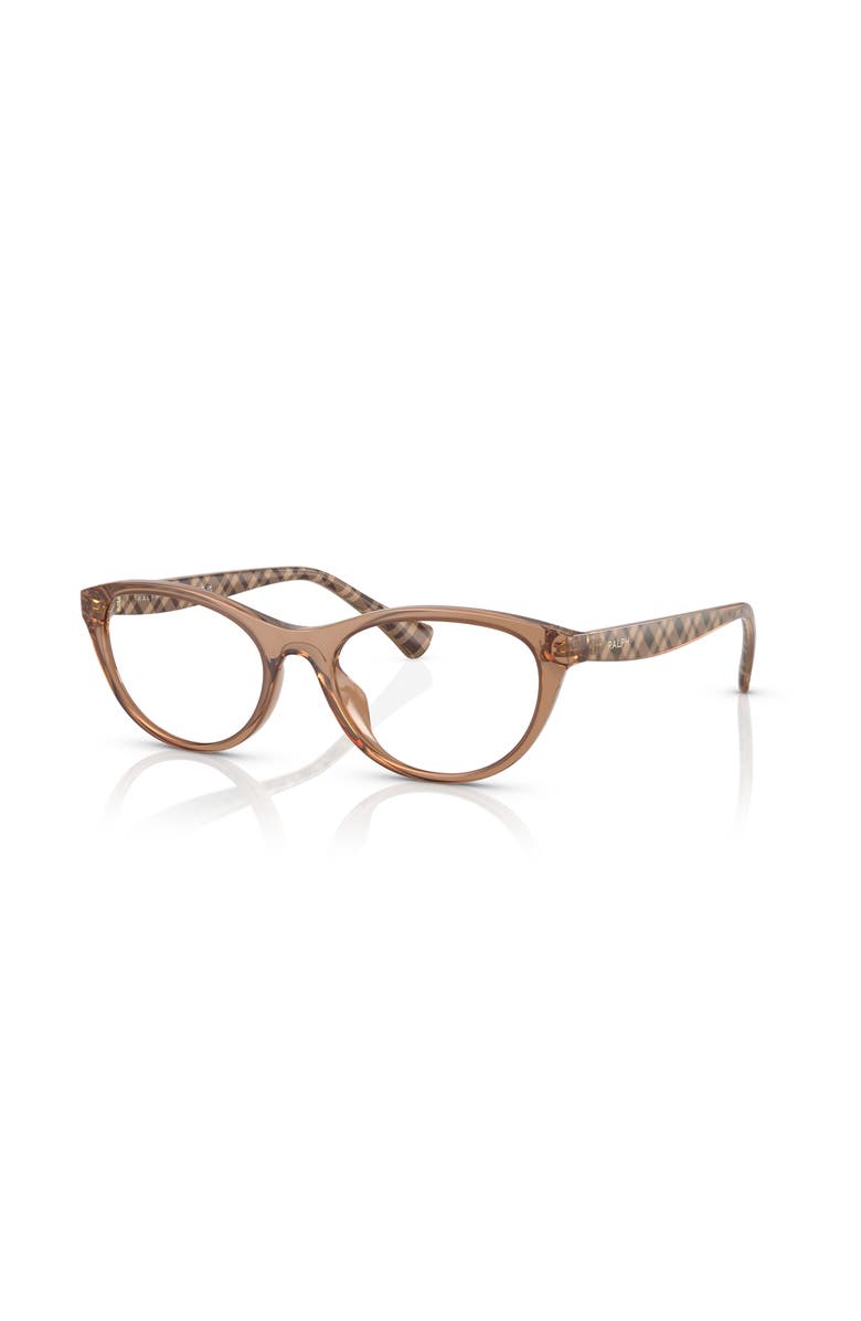 RALPH 53mm Oval optical glasses, Main, color, Brown
