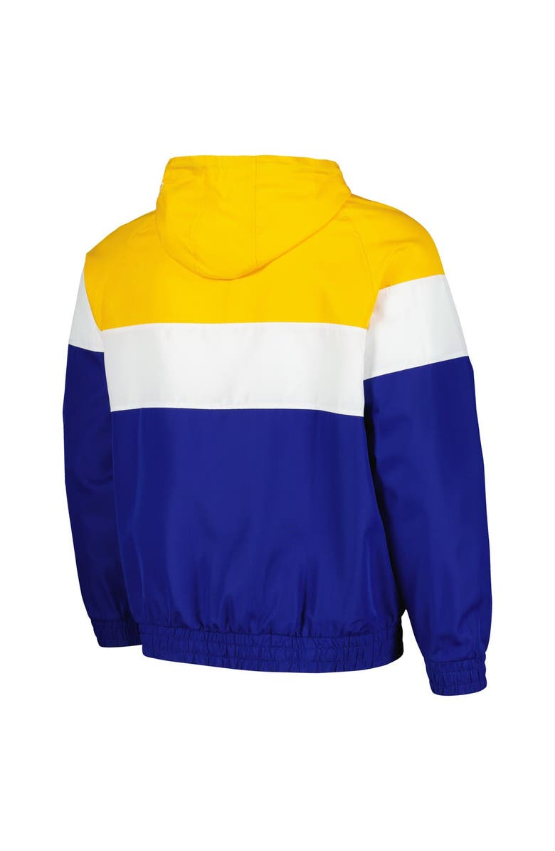 New Era Men's New Era Royal Milwaukee Brewers Ripstop Raglan Quarter-Zip Hoodie Windbreaker Jacket, Alternate, color, Royal