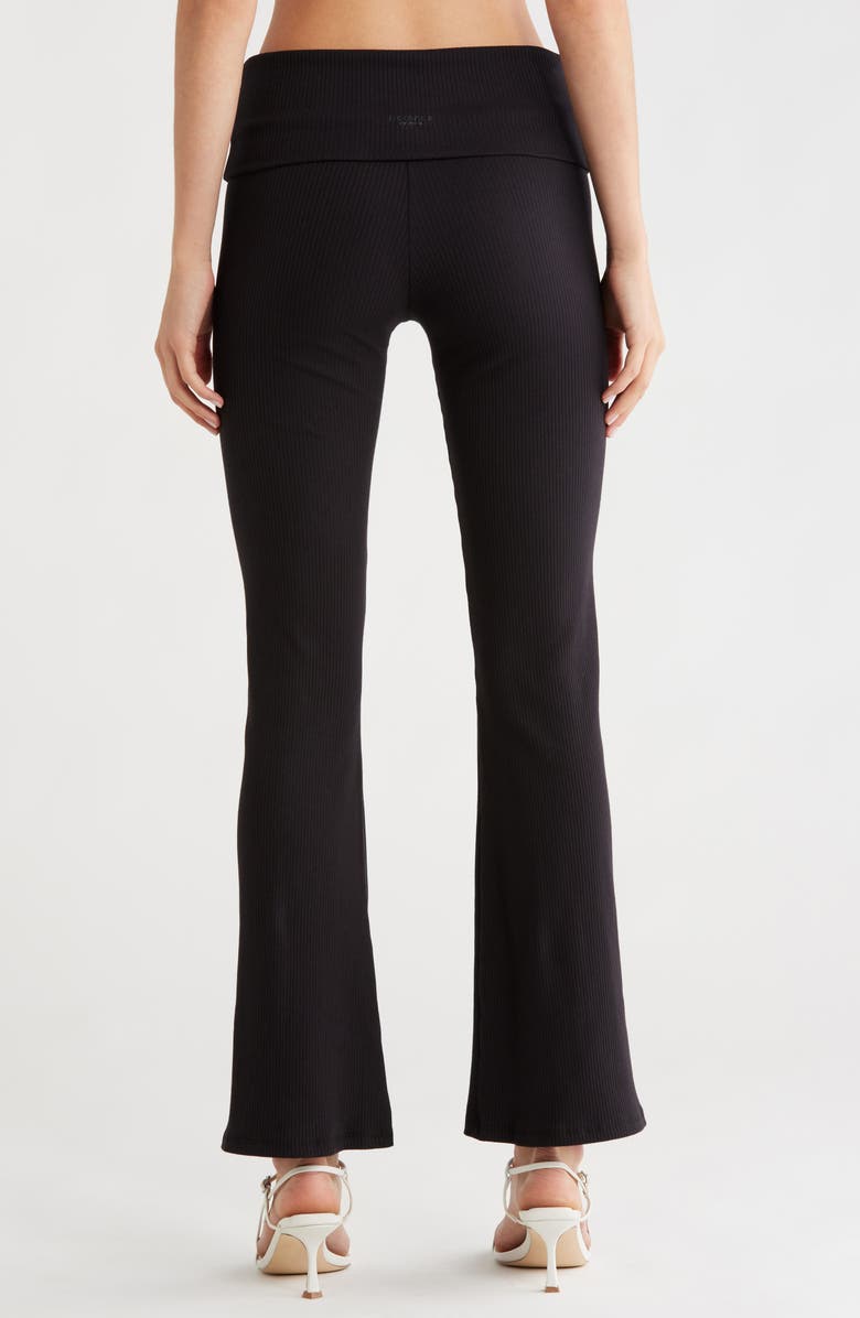 Florence by Mills Cherry High Waist Foldover Rib Pants, Alternate, color, Black