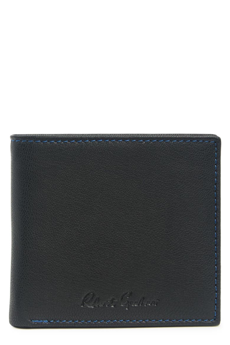 Namea I Bifold Leather Wallet, Main, color, BLACK