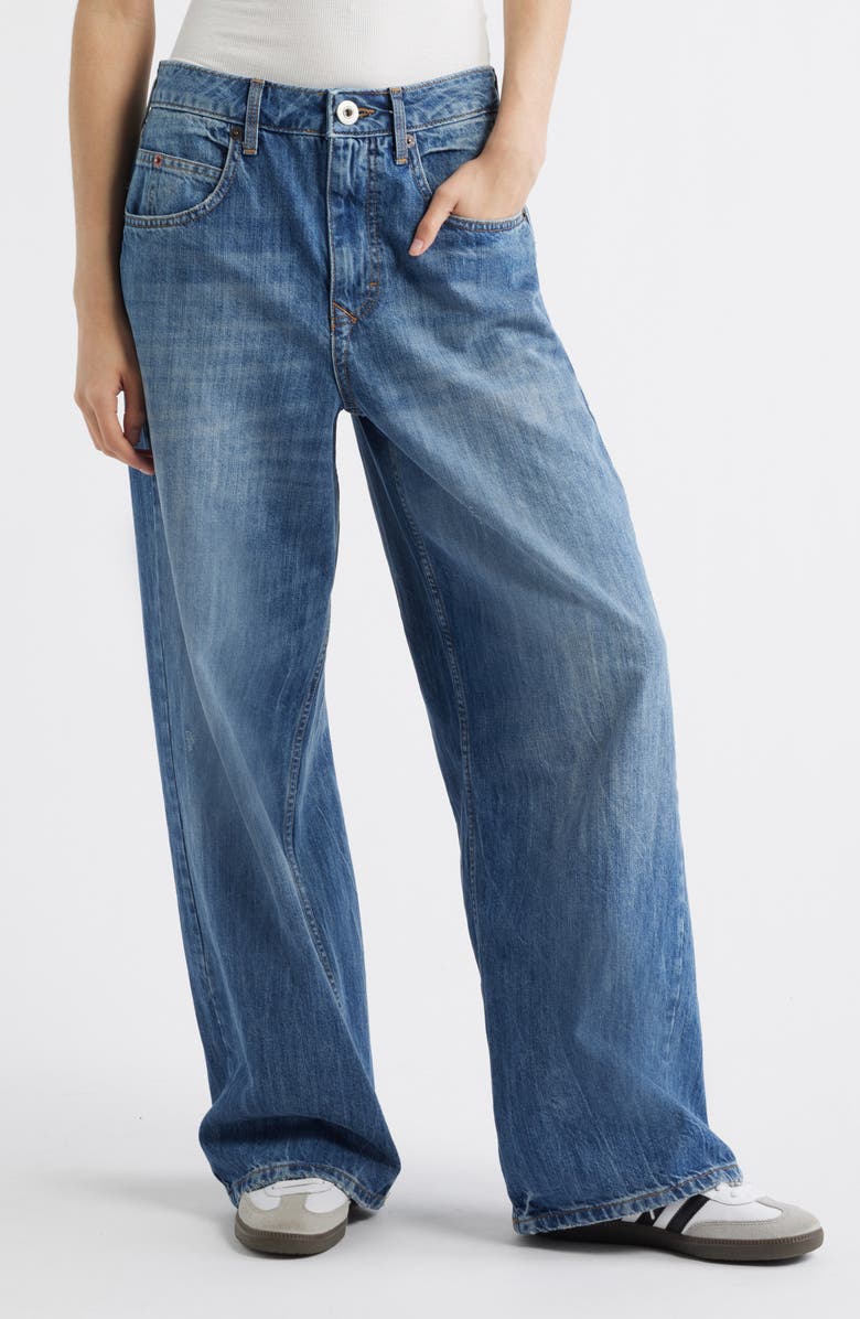 BDG Urban Outfitters Jaya Baggy Wide Leg Jeans, Main, color, Light Vintage